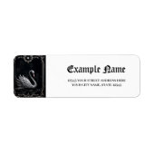 Étiquette Cygne éternel de l'amour, pour toujours commence i (Devant)