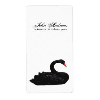 Étiquette cygne noir