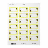 Étiquette d'abeilles occupé (Feuille entière)