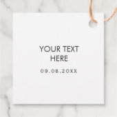 Étiquette d'accueil, Sac d'accueil Mariage Étiquet (Dos)