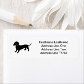 Étiquette Dachshund (En situation)