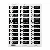 Étiquette Dachshund pourri (S noir & tan) mignon chien (Feuille entière)