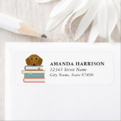 Étiquette Dachshund Return Address Labels (En situation)
