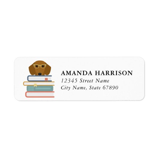 Étiquette Dachshund Return Address Labels (Devant)