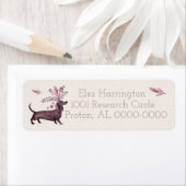 Étiquette Dachshunds sont Hilariary Return Address Label (En situation)