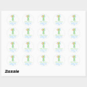 Étiquette d'adresse bouquet de fleurs graphiques K (Feuille)