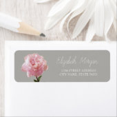 Étiquette d'adresse Chic Romantique Œillet (En situation)