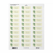 Étiquette d'adresse Citrons Romantiques Chic (Feuille entière)