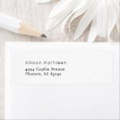 Étiquette d'adresse de Baby Shower Élégant Minimal (En situation)