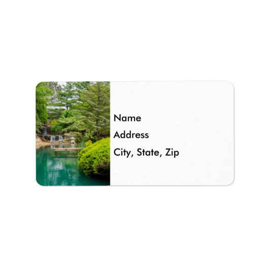 Étiquette d'adresse de beauté botanique de printem (Devant)