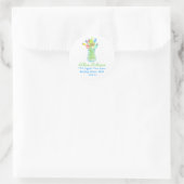 Étiquette d'adresse de bouquet de fleurs (Sac)