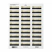 Étiquette d'adresse de chat élégante et glamour- (Feuille entière)