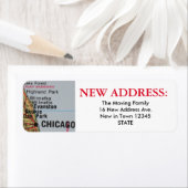 Étiquette d'adresse de Chicago (En situation)