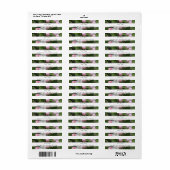 étiquette d'adresse de fleurs de pomme (Feuille entière)
