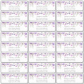 Étiquette d'adresse de fleurs sauvages de lilas (Devant)