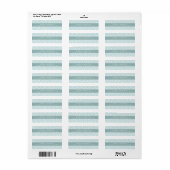 Étiquette d'adresse de fond bohème abstrait (Feuille entière)