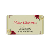 Étiquette d'adresse de Noël (Devant)