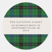 Étiquette d'adresse de Noël personnalisée en tarta (Devant)