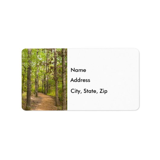 Étiquette d'adresse de promenade paisible (Devant)