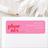 Étiquette d'adresse de résident de Phoenix Arizona (En situation)