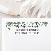 Étiquette d'adresse de retour (En situation)