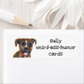 Étiquette d'adresse de retour (En situation)