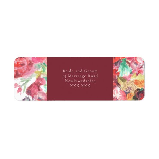 Étiquette d'adresse de retour (Devant)