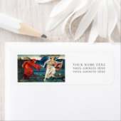 ÉTIQUETTE D'ADRESSE DE RETOUR : AMOUR MENANT LE PÈ (En situation)