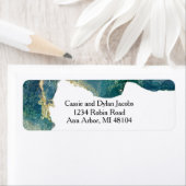 Étiquette d'adresse de retour Aqua Aquara (En situation)