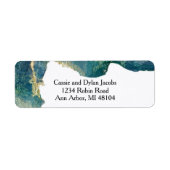 Étiquette d'adresse de retour Aqua Aquara (Devant)