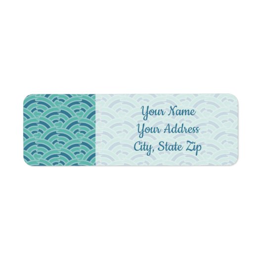 Étiquette d'adresse de retour Arches d'eau (Devant)