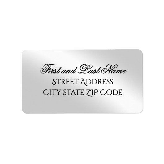 Étiquette d'adresse de retour Argent Greetings Pro (Devant)