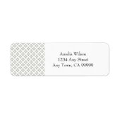 Étiquette d'adresse de retour Art Déco Mini étoile (Devant)