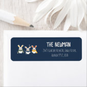 Étiquette d'adresse de retour avec caractère de No (En situation)