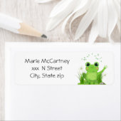 Étiquette d'adresse de retour avec Froggy (En situation)