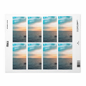 Étiquette d'adresse de retour avec photo personnal (Feuille entière)