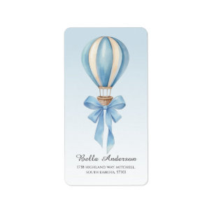 Étiquette d'adresse de retour Baby Shower Garçon B