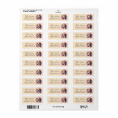 Étiquette d'adresse de retour Beagle (Feuille entière)