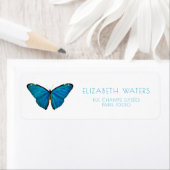 ÉTIQUETTE D'ADRESSE DE RETOUR : BULLETIN BLEU (En situation)