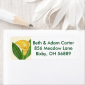 Étiquette d'adresse de retour Calla Lily (En situation)