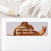 Étiquette d'adresse de retour Camel for Arabes (En situation)