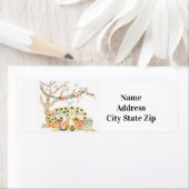 ÉTIQUETTE D'ADRESSE DE RETOUR "CAMPER'S" (En situation)