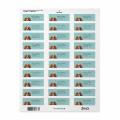 Étiquette d'adresse de retour Cavalier King Charle (Feuille entière)