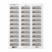 Étiquette d'adresse de retour Cavalier King Charle (Feuille entière)