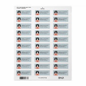 Étiquette d'adresse de retour Cavalier King Charle (Feuille entière)