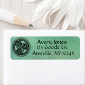 Étiquette d'adresse de retour celtique (En situation)