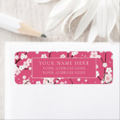 ÉTIQUETTE D'ADRESSE DE RETOUR : CHERRY ROSE BLOSSO (En situation)