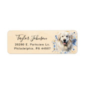 Étiquette d'adresse de retour Chien des Pyrénées (Devant)