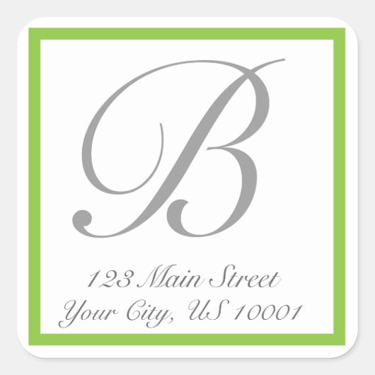 Étiquette d'adresse de retour classique (Devant)