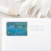 ÉTIQUETTE D'ADRESSE DE RETOUR Claude Monet "NÉNUPH (En situation)